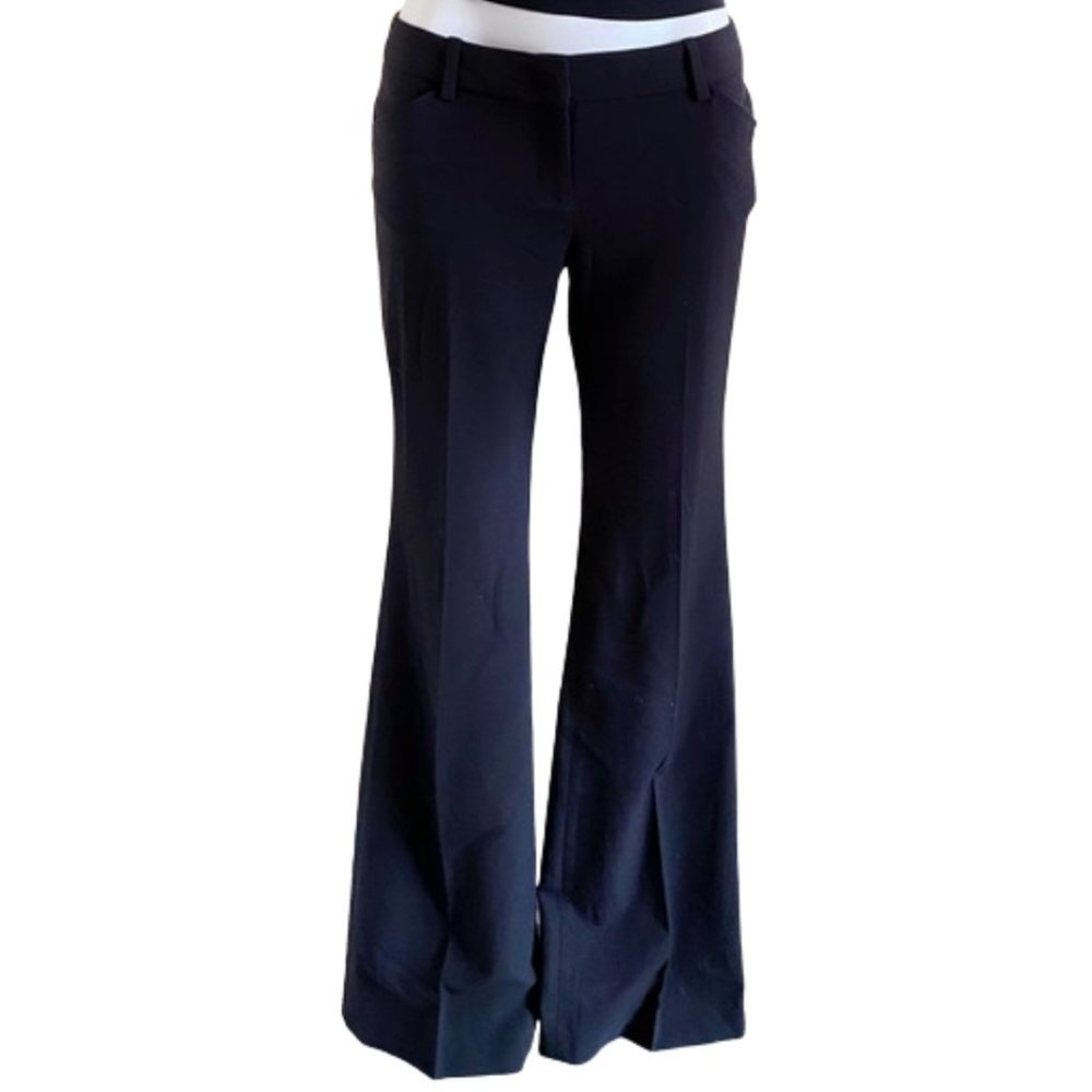 JESSICA SIMPSON Black Bootleg Trouser Work Pants